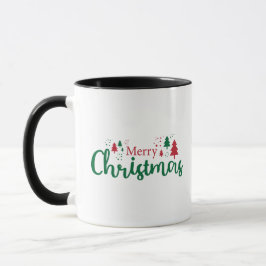 Merry Christmas Tree Holiday Mug, 11 oz Mok