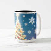 Merry Christmas Tree Holiday Mug – Festive Coffee  (Devant droit)
