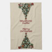 Merry Christmas Tree Kitchen Towels Theedoek (Verticaal)