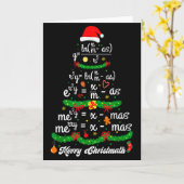 Merry Christmas Tree Math Teacher Xmas Tee Merry C Kaart (Gele Bloem)