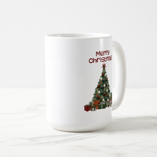 Merry Christmas Tree Mug (Devant droit)