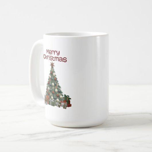 Merry Christmas Tree Mug (Devant gauche)