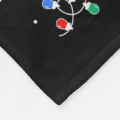 Merry Christmas Tree Plaid Us Flag Snowflake Xmas  Fleece Deken (Hoek)