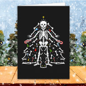Merry Christmas Tree Skeleton Kaart