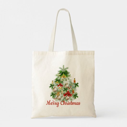 Merry Christmas Tree Tote (Achterkant)