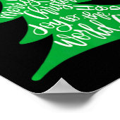 Merry Christmas Tree Tygraphy For Men Women Kid T Poster (Hoek)