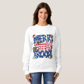 Merry Christmas Troops Sweatshirt T-shirt (Voorkant volledig)