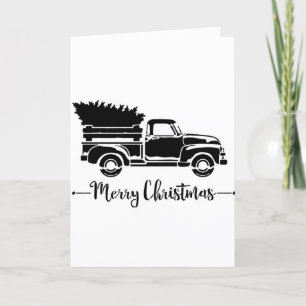 MERRY CHRISTMAS TRUCK STYLE FEESTDAGEN KAART