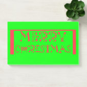 Merry Christmas Typography Design: een feestelijke Post-it® Notes (Kantoor)