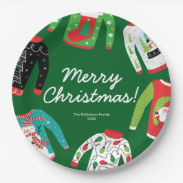 Merry Christmas Ugly Sweater Party Papier Bord