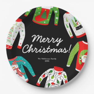 Merry Christmas Ugly Sweater Party Papier Bord