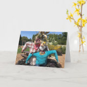 **MERRY CHRISTMAS** UIT DE VS **WEKKEN** KAART (Gele Bloem)