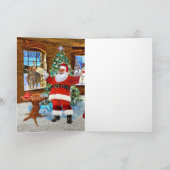 MERRY CHRISTMAS VAN SANTA KAART (Binnen)