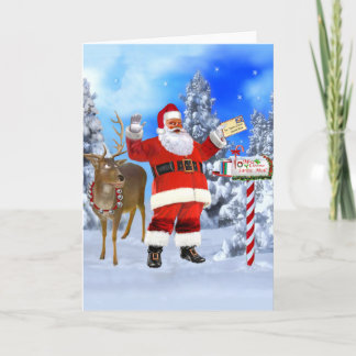 MERRY CHRISTMAS VAN SANTA KAART