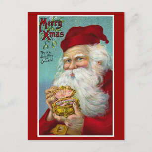 "Merry Christmas" Vintage Christmas Kaart