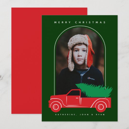 MERRY CHRISTMAS Voeg je foto toe (Voorkant / Achterkant)