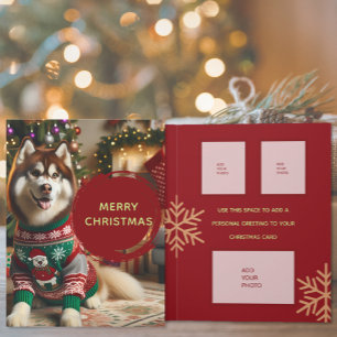 Merry Christmas Voeg toe aan 7 foto's Wenskaart Kaart