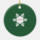 MERRY CHRISTMAS voegt uw foto-keramische versierin Keramisch Ornament (Achterkant)