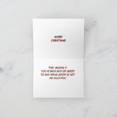 **MERRY CHRISTMAS VOISIN** CARTE D'HUMOUR GNOME (Intérieur)