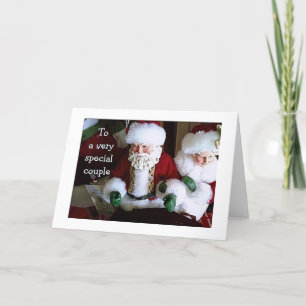 MERRY CHRISTMAS voor de heer MR/MRS SANTA CLAUS Feestdagen Kaart