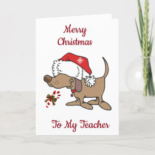 MERRY CHRISTMAS VOOR MIJN ***LERER** FEESTDAGEN KAART