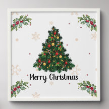 MERRY CHRISTMAS WAll kunst voor feestdagen