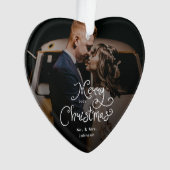 Merry Christmas Whimsical Script  Custom Photo  (devant)