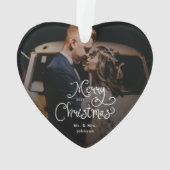 Merry Christmas Whimsical Script  Custom Photo  (dos)