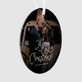 Merry Christmas Whimsical Script  Custom Photo  (devant)