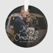 Merry Christmas Whimsical Script  Custom Photo  (devant)
