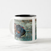 Merry Christmas Wild Turkey Mug à deux tons (Devant gauche)