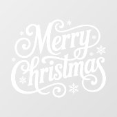 Merry Christmas Window Cling Raamsticker (Vel)