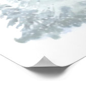 Merry Christmas Winter Spruce Tree Chickadee  Poster (Hoek)