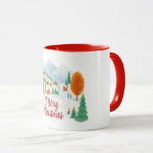 Merry Christmas – Winter Village Holiday Comb mug (Devant droit)