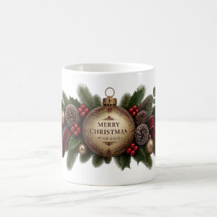 Merry Christmas With Love Mug – Elegant Holiday De