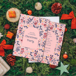 Merry Christmas Woodland Friends in Winter Forest Kaart