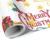 merry christmas wrapp cadeaupapier (Rol Hoek)