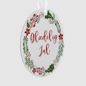 Merry Christmas Wreath danois, Glæ delig jul (devant)