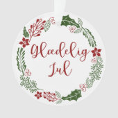 Merry Christmas Wreath danois, Glæ delig jul (devant)