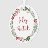 Merry Christmas Wreath, Feliz Natal (devant)