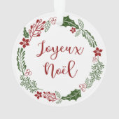 Merry Christmas Wreath, Joyeux Noël (dos)