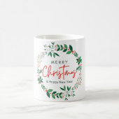 Merry Christmas Wreath Mug – Holiday &  Mug, 11 oz (Centre)