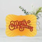 MERRY CHRISTMAS - Xmas tekstontwerp Feestdagenkaart (Staand voorkant)