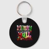 Merry Christmas Y’all Southern Christmas Tree Girl Sleutelhanger (Voorkant)