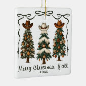 Merry Christmas Y'all Christmas Tree Ornament (Rechts)