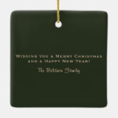 Merry Christmas Y'all Christmas Tree Ornament (Achterkant)