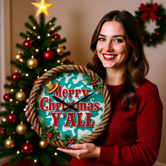 Merry Christmas Y'All Grote Klok