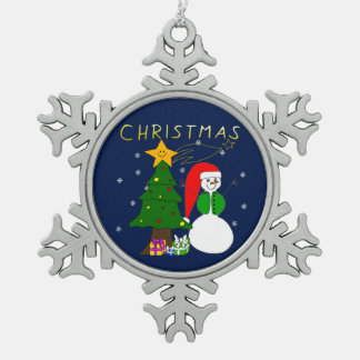 Merry Christmas - zauberhaftes Weihnachten, Advent Tin Sneeuwvlok Ornament