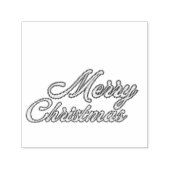 Merry Christmas Zelfinktende Stempel (Design)