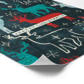 Merry Christmastime Reindeer Poster (Hoek)